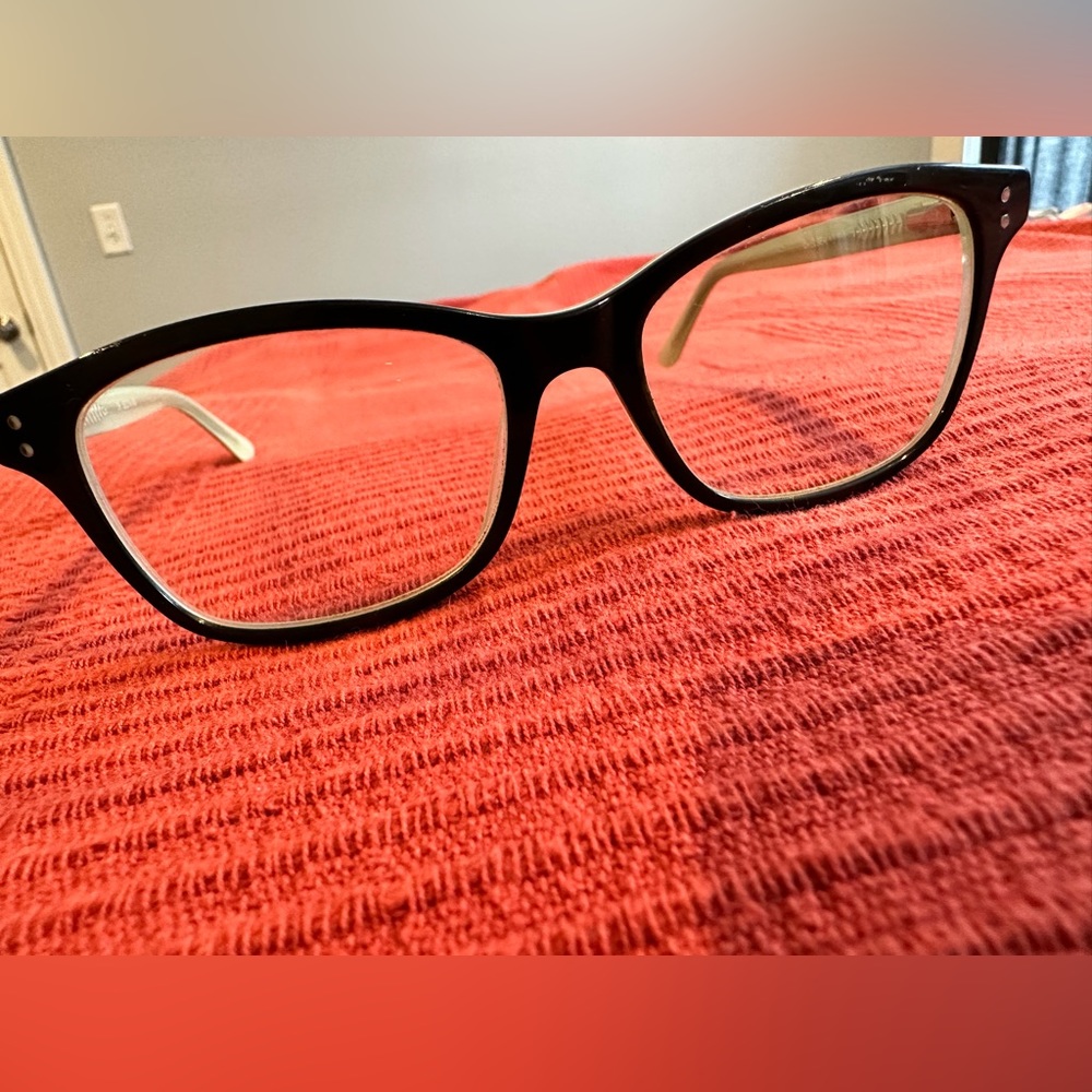 Chelsea Morgan Women’s- glasses black frame with mint green/blue accent